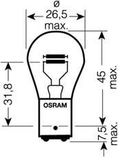 OSRAM P21/5W 24V21/5W автолампа
