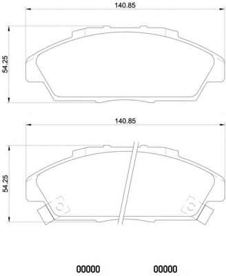 Комплект тормозных колодок, дисковый тормоз