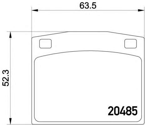 Комплект тормозных колодок, дисковый тормоз