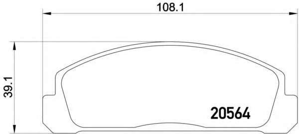 Комплект тормозных колодок, дисковый тормоз