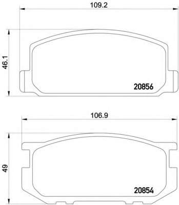Комплект тормозных колодок, дисковый тормоз