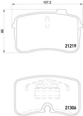 Комплект тормозных колодок, дисковый тормоз