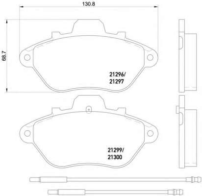 Комплект тормозных колодок, дисковый тормоз