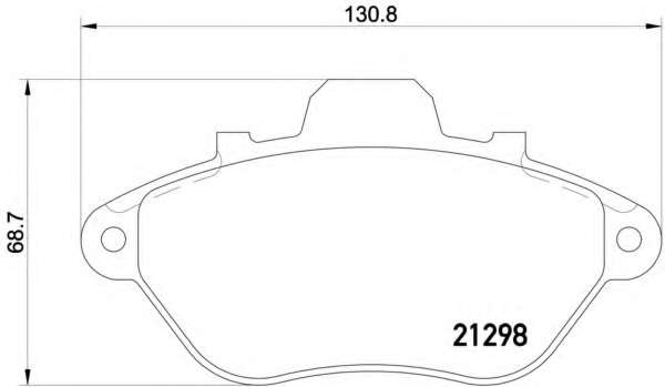 Комплект тормозных колодок, дисковый тормоз
