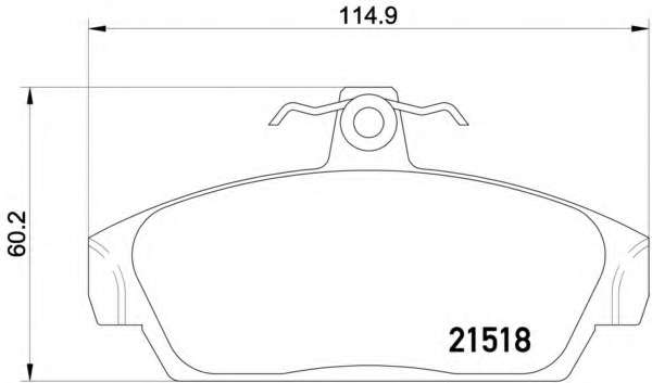 Комплект тормозов, дисковый тормозной механизм