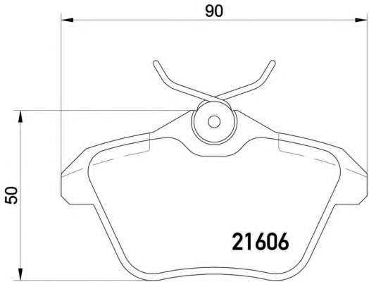 Комплект тормозных колодок, дисковый тормоз