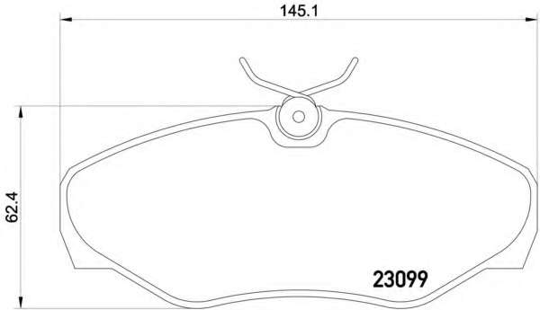Комплект тормозов, дисковый тормозной механизм