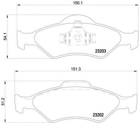Комплект тормозных колодок, дисковый тормоз