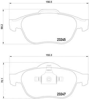 Комплект тормозов, дисковый тормозной механизм