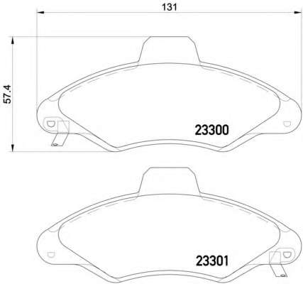 Комплект тормозов, дисковый тормозной механизм