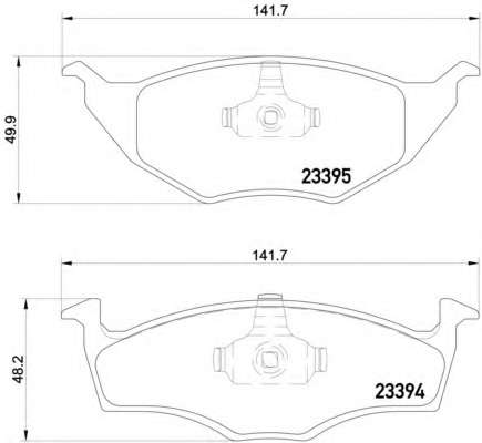 Комплект тормозных колодок, дисковый тормоз