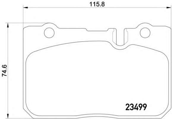 Комплект тормозных колодок, дисковый тормоз