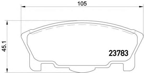 Комплект тормозных колодок, дисковый тормоз