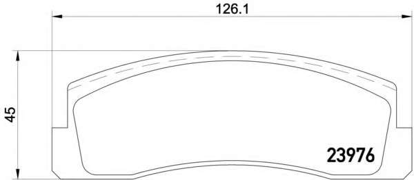 Комплект тормозных колодок, дисковый тормоз