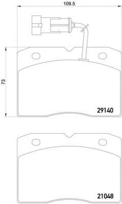Комплект тормозных колодок, дисковый тормоз
