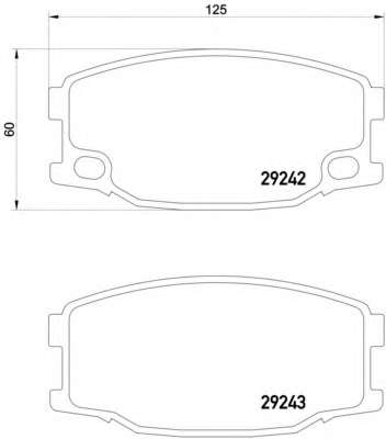 Комплект тормозных колодок, дисковый тормоз
