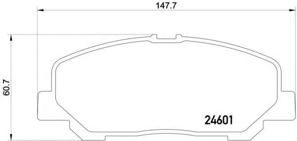 Комплект тормозных колодок, дисковый тормоз