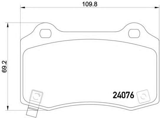 Комплект тормозных колодок, дисковый тормоз