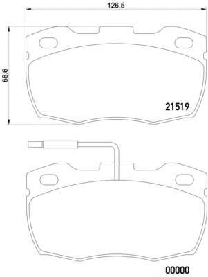 Комплект тормозных колодок, дисковый тормоз