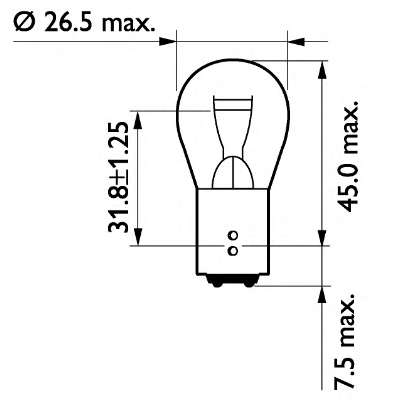 PHILIPS, 13499B2, Автомобiльна лампа 2шт.