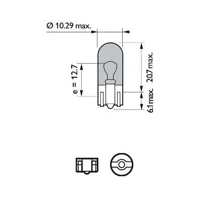 Автолампа 5W