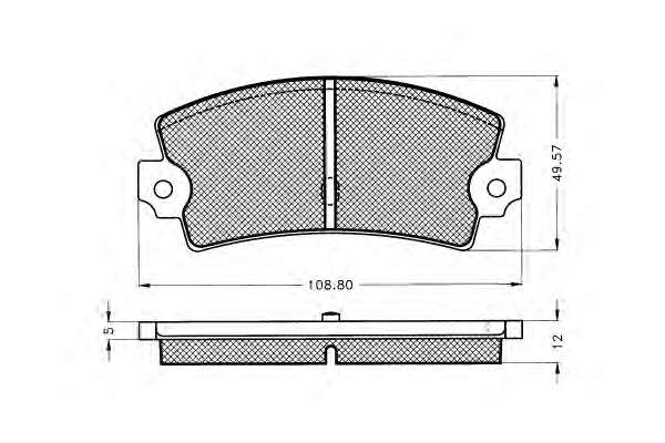 Комплект тормозных колодок, дисковый тормоз