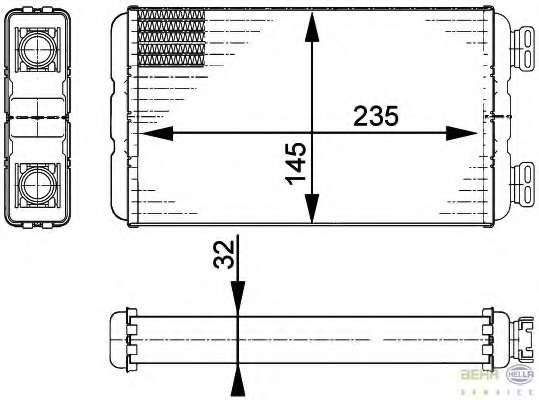 Теплообменник, отопление салона