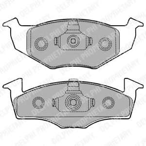 DELPHI VW колодки гальмівні передні Golf III,Polo,Vento,Seat 91-