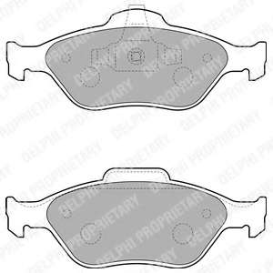 Комплект тормозных колодок, дисковый тормоз