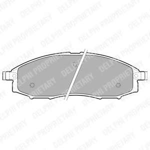 DELPHI NISSAN гальмівні колодки передн. Navara 02-