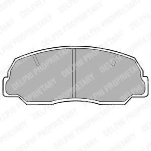 KLOCKI HAM. PRZEDNIE MAZDA B 2.2D P-UP 4/85->, GDB130=CARINA 1,5/1970-75