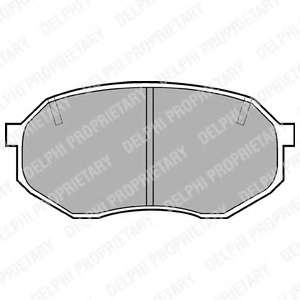 Комплект тормозных колодок, дисковый тормоз