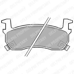 Комплект тормозных колодок, дисковый тормоз