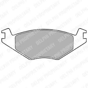 Комплект тормозных колодок, дисковый тормоз