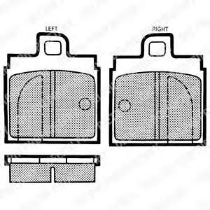 Комплект тормозных колодок, дисковый тормоз
