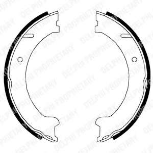 Комплект тормозных колодок, стояночная тормозная система