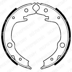Комплект тормозных колодок, стояночная тормозная система