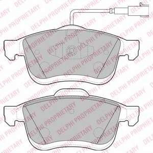 DELPHI FIAT гальмів.колодки передн.Doblo 10-,Opel Combo 12-