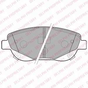 DELPHI TOYOTA колодки гальм. передн. Avensis 2,0-2,2 08-