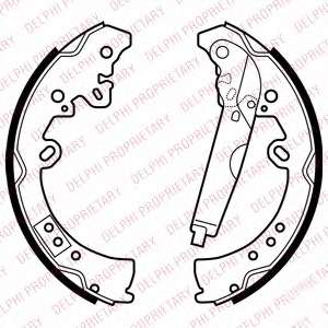 Комплект тормозных колодок, стояночная тормозная система