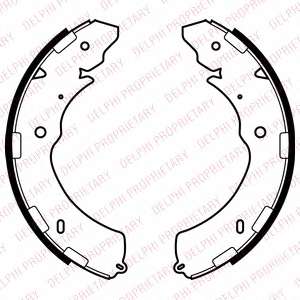 DELPHI MITSUBISHI барабанні гальм. колодки L200 06-