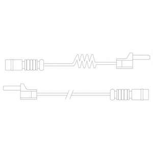 Контрольный контакт, контроль слоя тормозных колодок