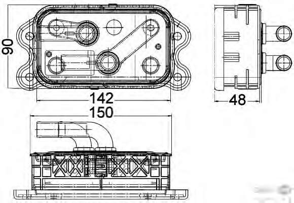 масляный радиатор, двигательное масло