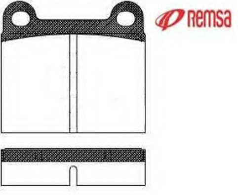 Комплект тормозных колодок, дисковый тормоз