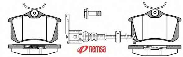 Комплект тормозных колодок, дисковый тормоз