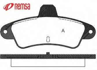 Комплект тормозных колодок, дисковый тормоз