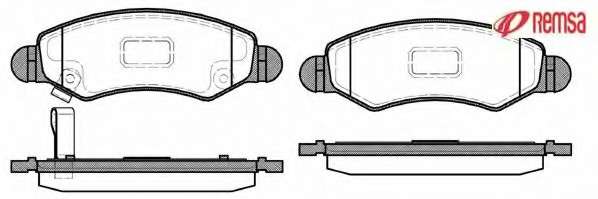 Комплект тормозных колодок, дисковый тормоз