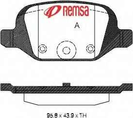 Комплект тормозных колодок, дисковый тормоз