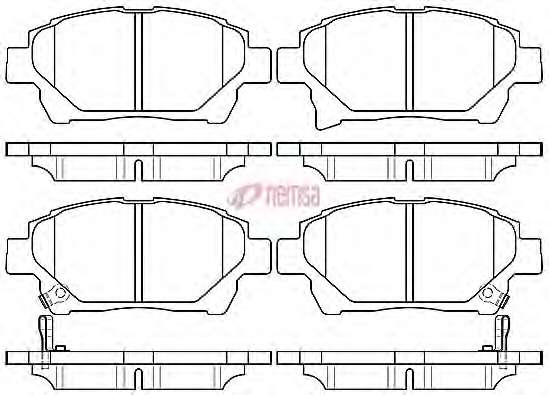 Комплект тормозных колодок, дисковый тормоз