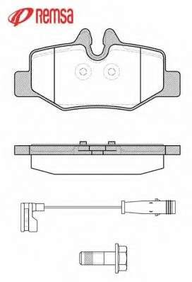 Комплект тормозных колодок, дисковый тормоз